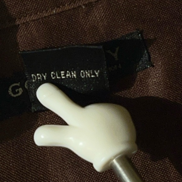 GodBody Mens 3XL Shirt 100% Linen Brown Short Sleeve Button Down Summer Casual - Picture 5 of 9